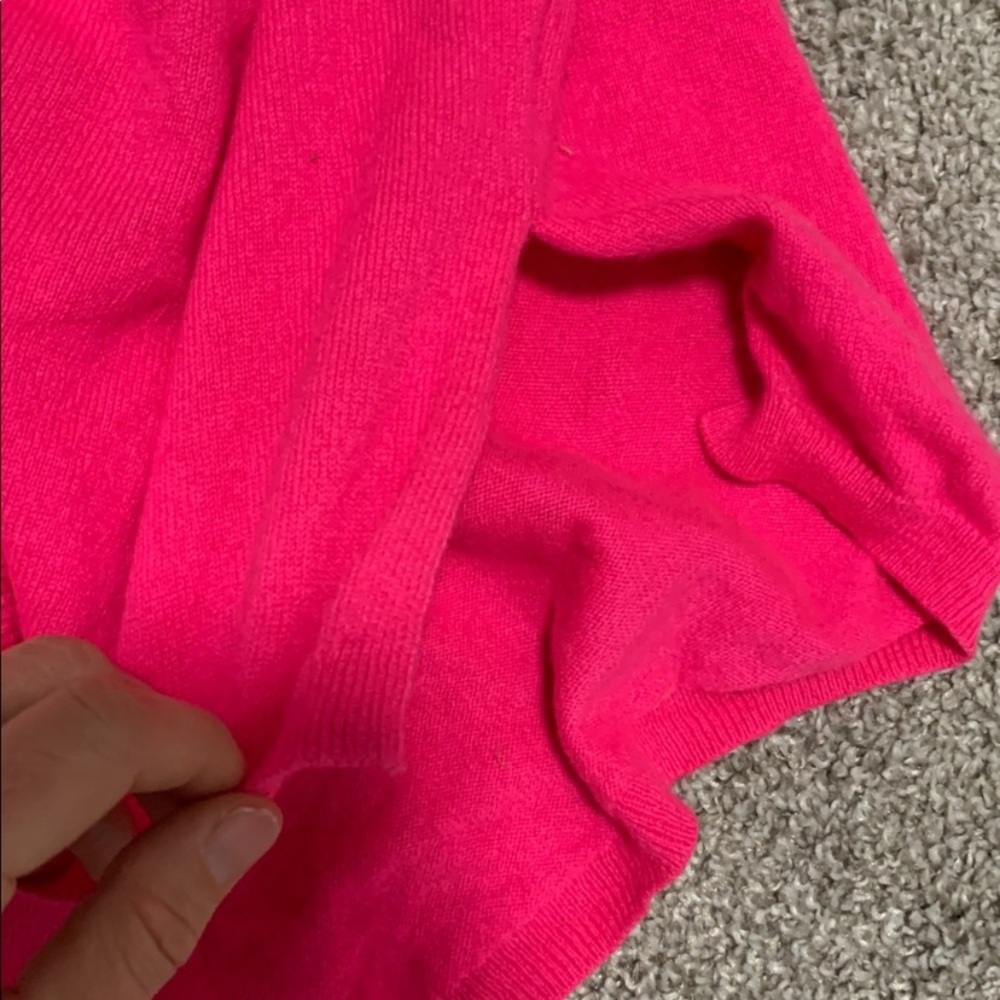 Lilly Pulitzer Napa Gray Pink Cashmere Pullover Sweater - Picture 9 of 10